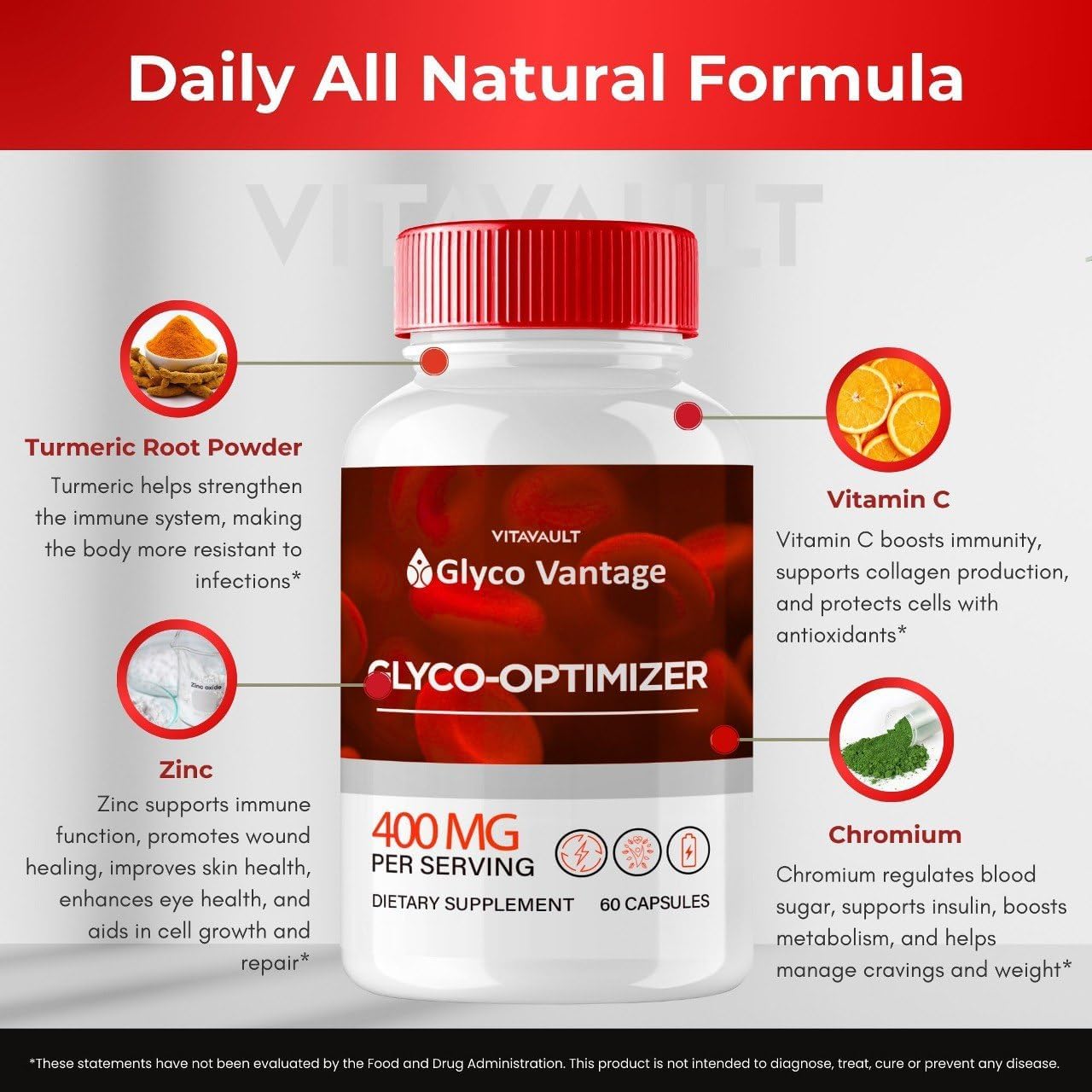 Glyco Vantage Capsules - Premium GlycoVantage Official Formula Glyco Optimiser - Maximum Strength All Natural Supplement (60 Capsules) - görsel 7