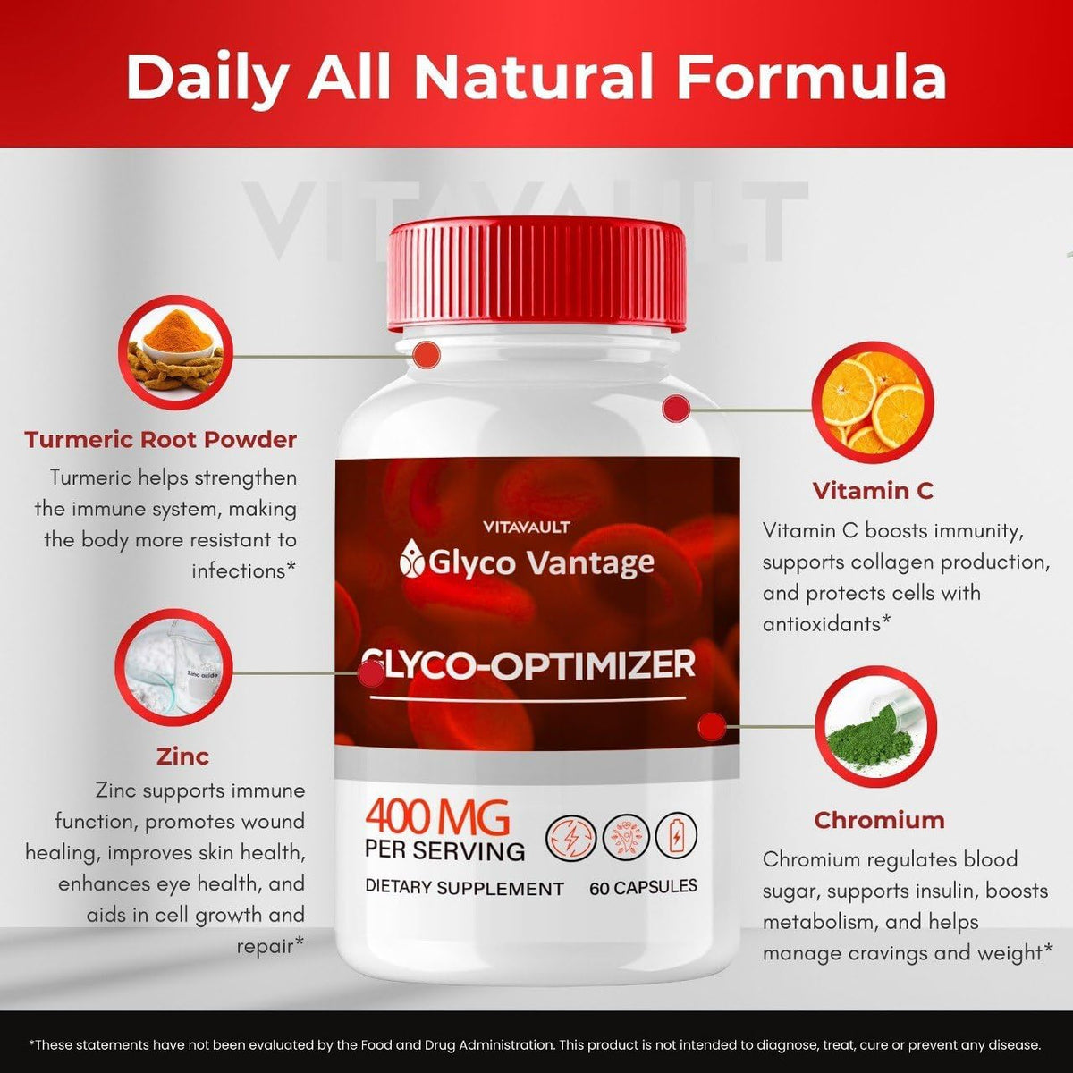 Glyco Vantage Capsules - Premium GlycoVantage Official Formula Glyco Optimiser - Maximum Strength All Natural Supplement (60 Capsules) - görsel 7