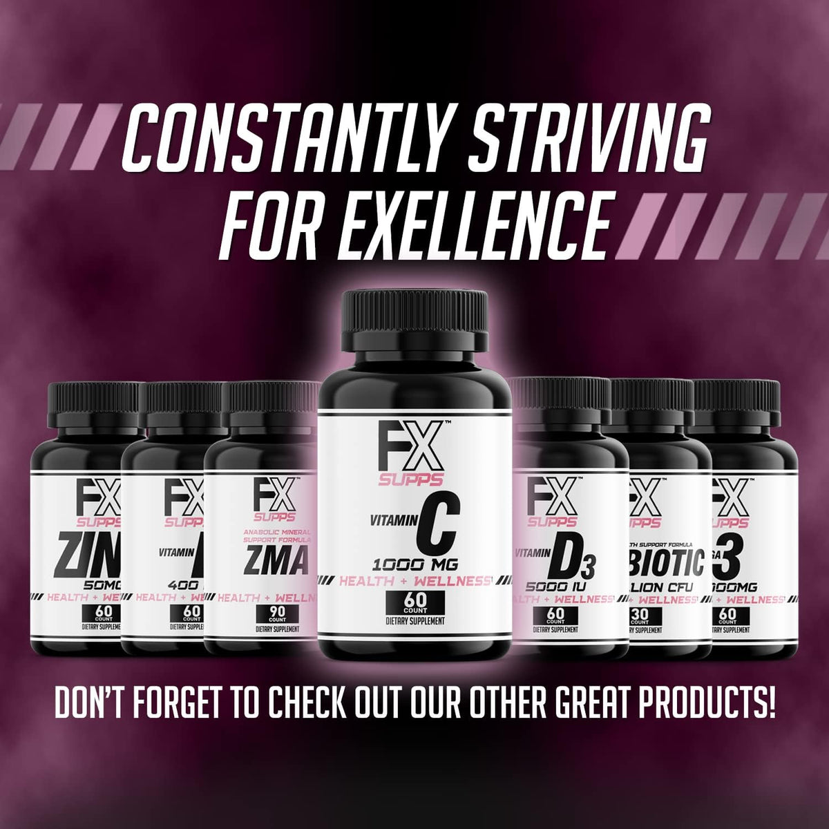 FXSUPPS Vitamin C 1000 mg - 100 Capsules, Vegan-Friendly - görsel 6
