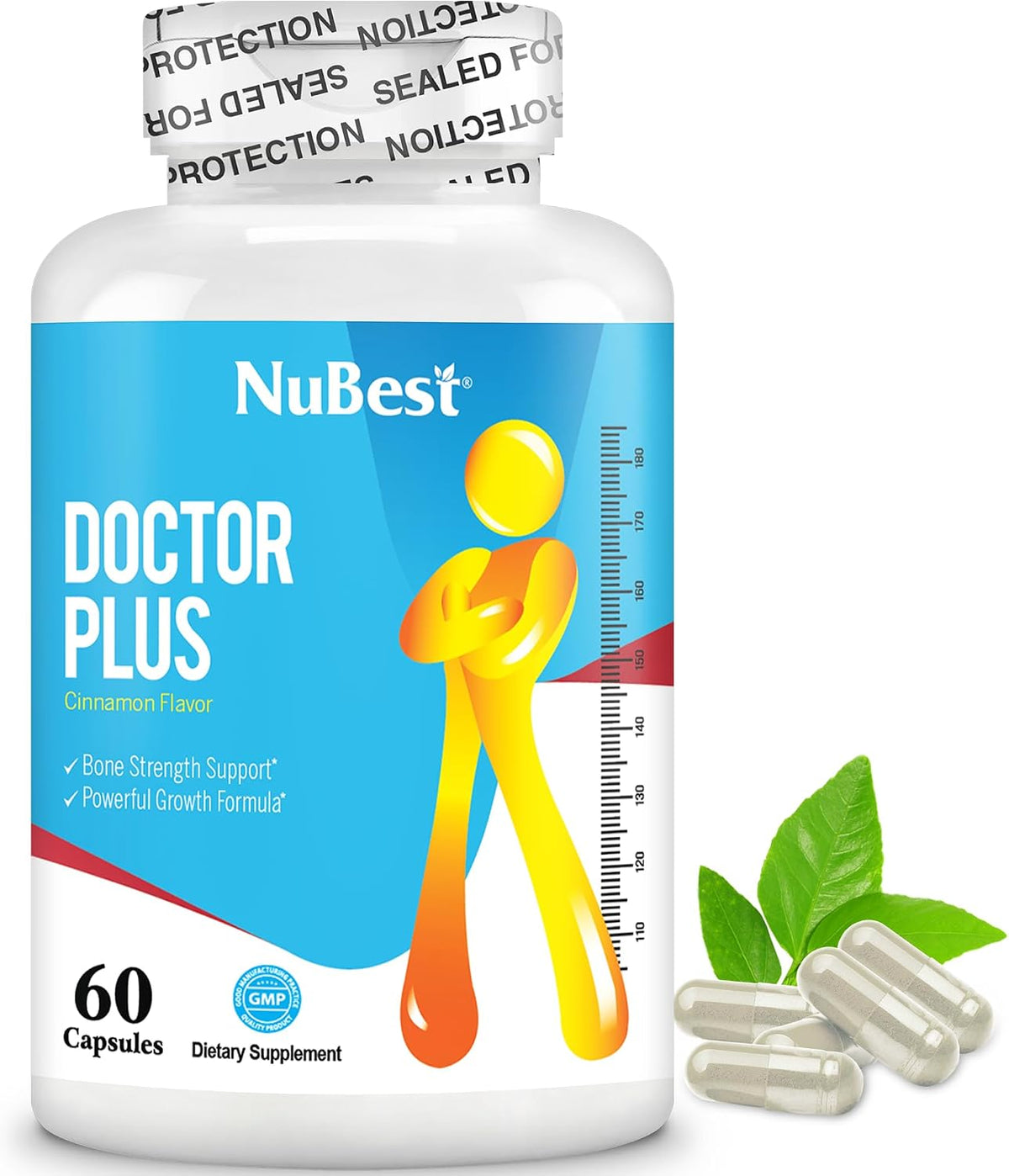 NuBest Doctor Plus - Bone Strength Supplement with Calcium, Vitamin D3, Vitamin K2 (MK7), Magnesium, 60 Capsules - görsel 1