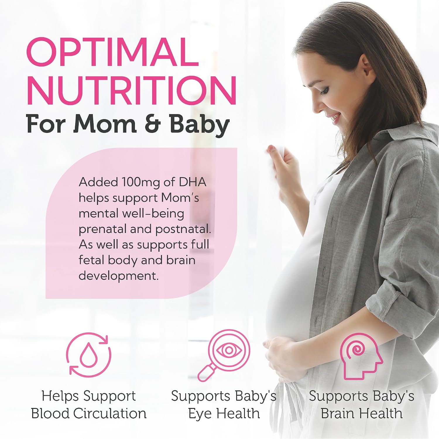 Zahler Mighty Mini – Easy-to-Swallow Prenatal Vitamin with Methylfolate, DHA & Advanced Nutrition – 90 Softgels - görsel 5