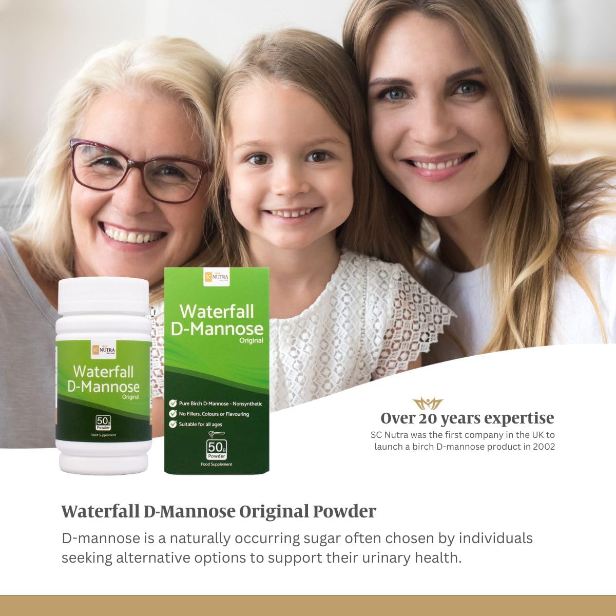 Waterfall D-Mannose Powder - 100% Pure D-Mannose from Birch - 50g - görsel 7