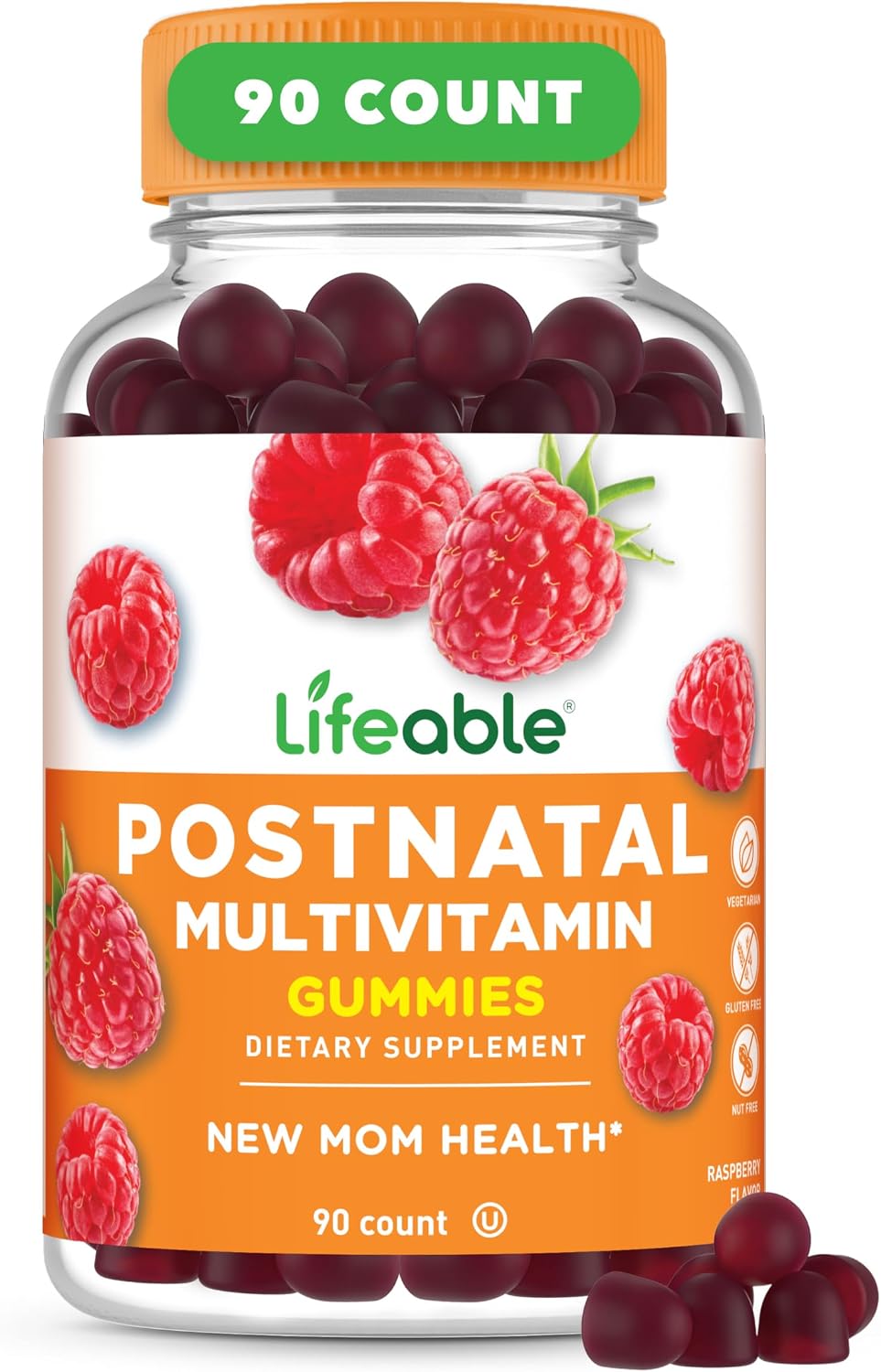Lifeable Postnatal Multivitamin with Iron, Choline and Iodine - 90 Gummies - görsel 1