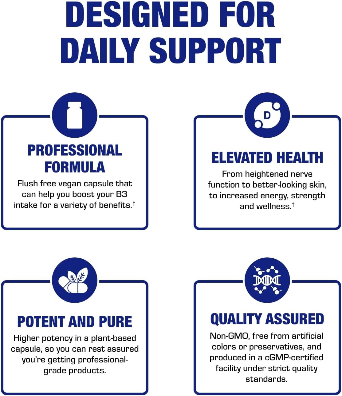 High Absorption Vitamin B3 Niacin (Flush Free) - Clinical Formula - 100 Servings - görsel 9