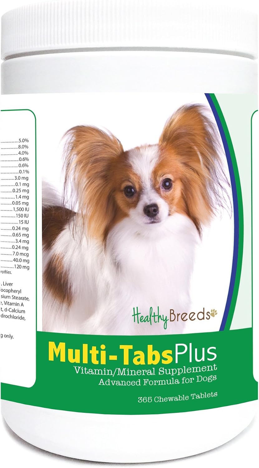 Healthy Breeds Papillon Multi-Tabs Plus Chewable Tablets, 365 Count - görsel 2