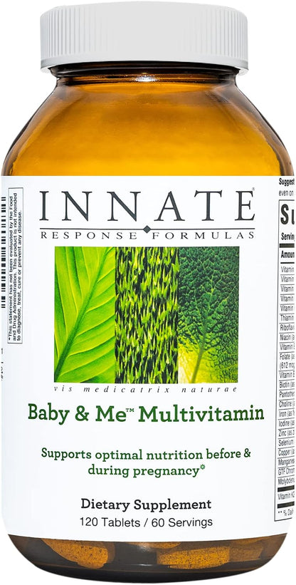 INNATE Response Formulae Baby & Me Multivitamin - Antenatal & Postnatal with Methylfolate, Choline, B12 & D3 - 60 Tablets