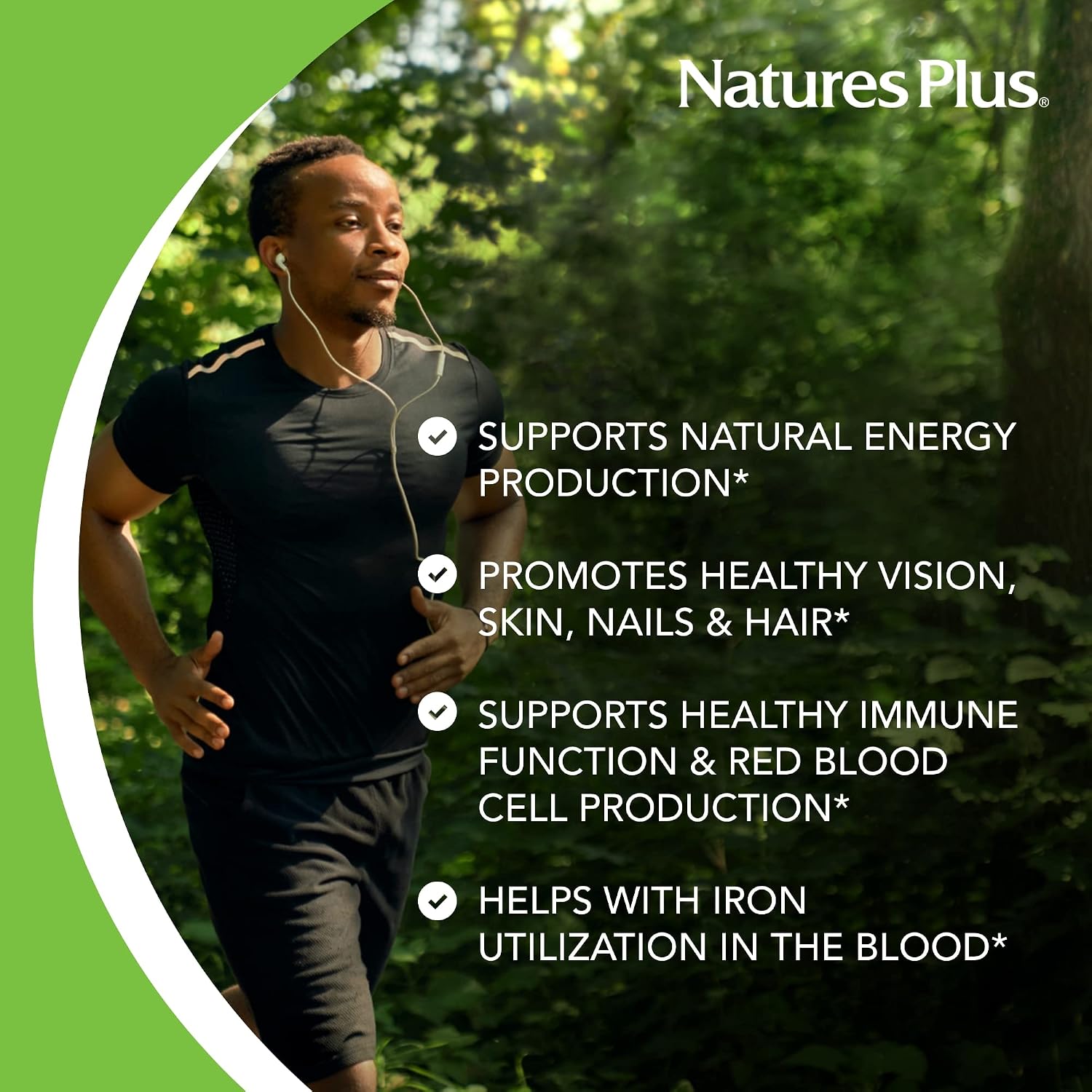 Nature's Plus Vitamin B2 100 mg – 90 Tablets – Riboflavin Supplement for Energy & Immune Health - görsel 4