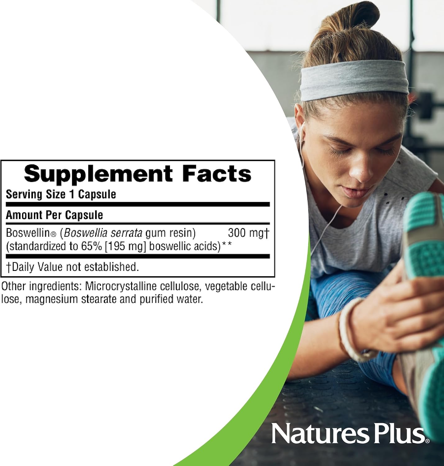 NaturesPlus Herbal Actives Boswellin - 60 Capsules - görsel 4