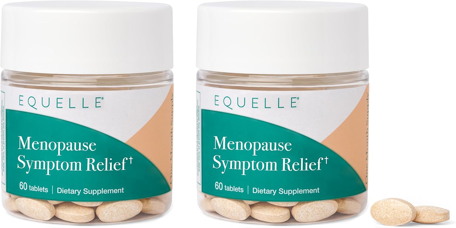 EQUELLE Multi-Symptom Perimenopause & Menopause Relief – Hormone-Free, Plant-Based S-Equol – 60 Tablets (1 Month Supply) - görsel 8