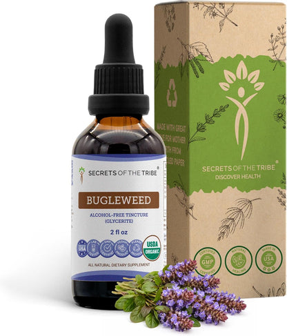 Bugleweed USDA Organic | Alcohol-FREE Extract, High-Potency Herbal Drops | Made from 100% Certified Organic Bugleweed (Ze Lan, Lycopus Virginicus) Dried Herb 2 oz (59 ml)