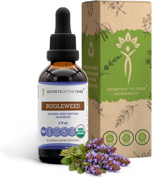 Bugleweed USDA Organic | Alcohol-FREE Extract, High-Potency Herbal Drops | Made from 100% Certified Organic Bugleweed (Ze Lan, Lycopus Virginicus) Dried Herb 2 oz (59 ml)