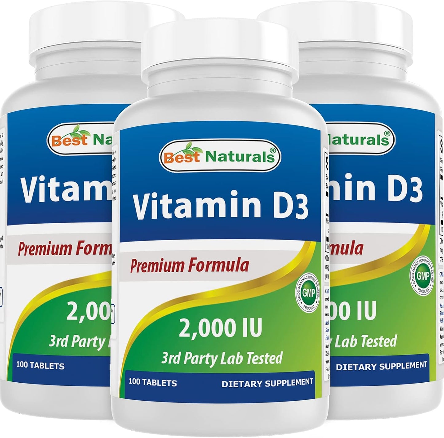 Best Naturals Vitamin D3 2000 IU (50 mcg) - 100 Tablets - görsel 7