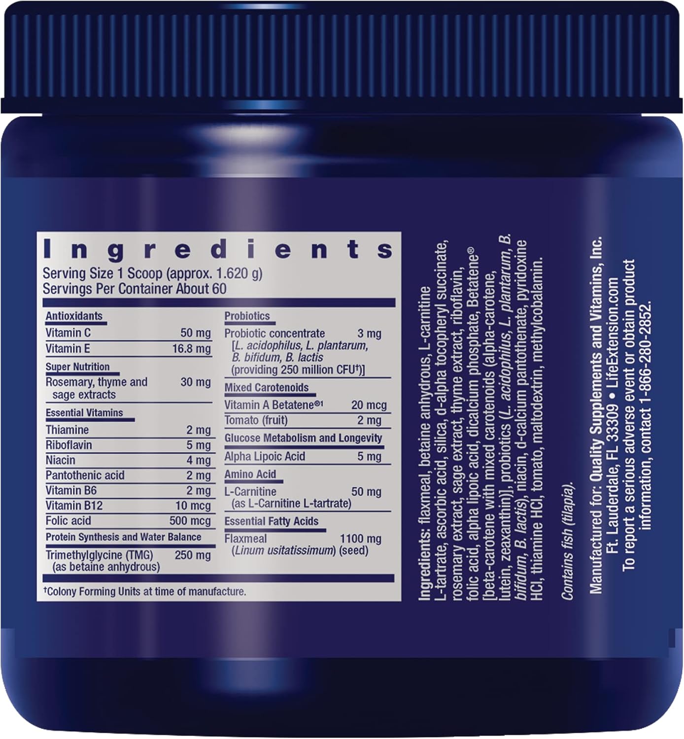 Life Extension Dog Mix - Complete Multivitamin for Dogs with Probiotics and L-Carnitine - görsel 2