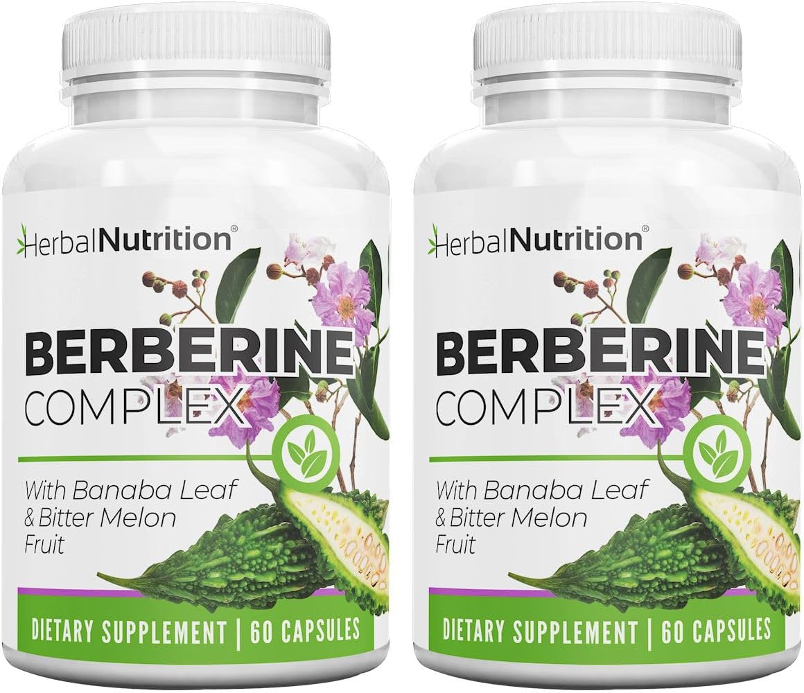 Berberine 1250mg Complex with Banaba and Bitter Melon – 120 Capsules - görsel 1