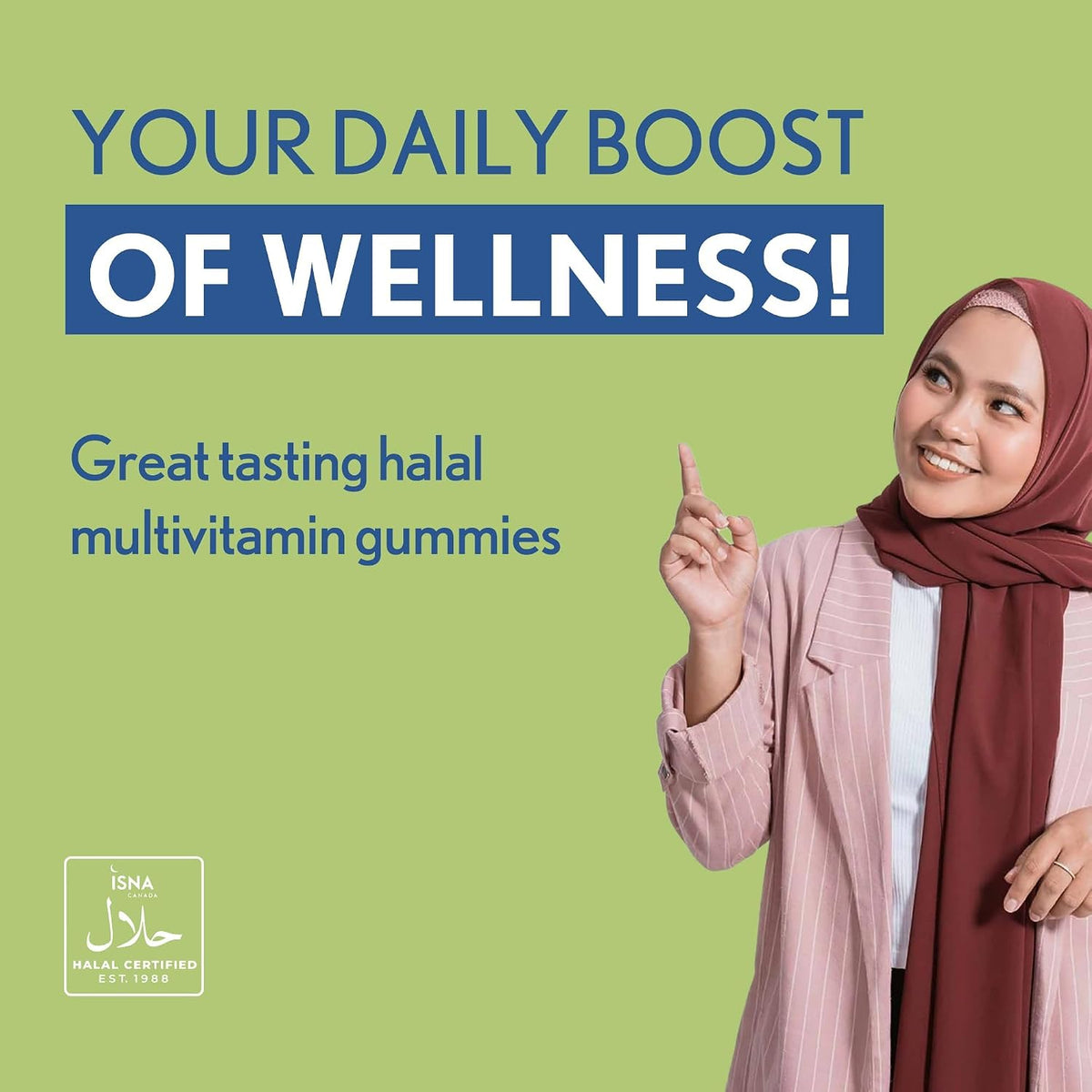Noor Vitamins Halal Adult Multivitamin Gummy with Organic Fruit Blend – 90 Count - görsel 6