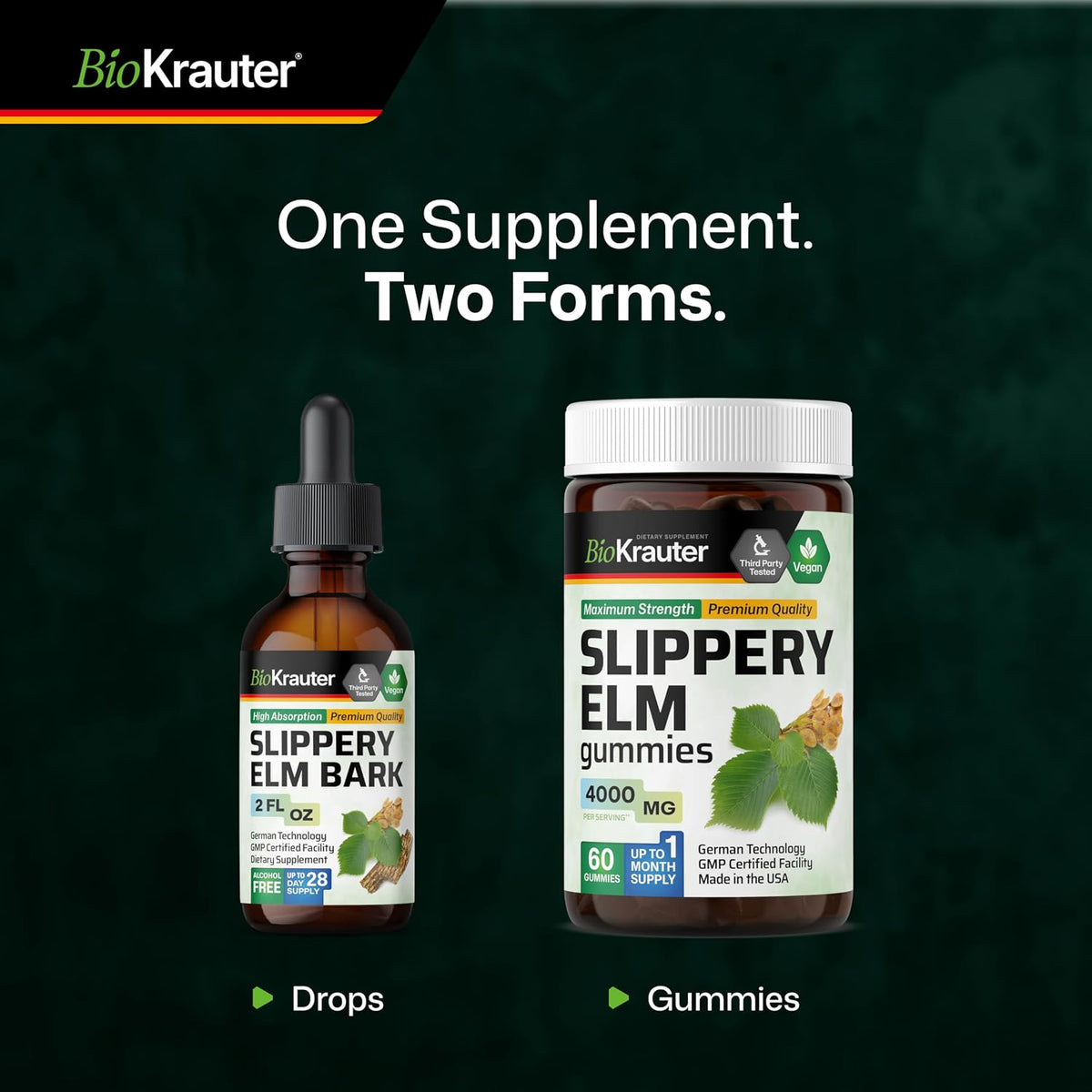 Slippery Elm Bark Tincture – Pure Liquid Drops for Digestive & Respiratory Health - görsel 9