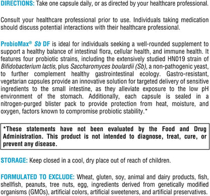 XYMOGEN ProbioMax Sb 35B - 35 Billion CFU Probiotic Supplement for Digestive Health Support