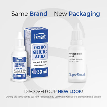 Supersmart Orthosilicic Acid (Advanced Formula) - Silicon Food Supplement with Minerals, Vitamins and Boron - Non-GMO & Gluten-free - 30 ml