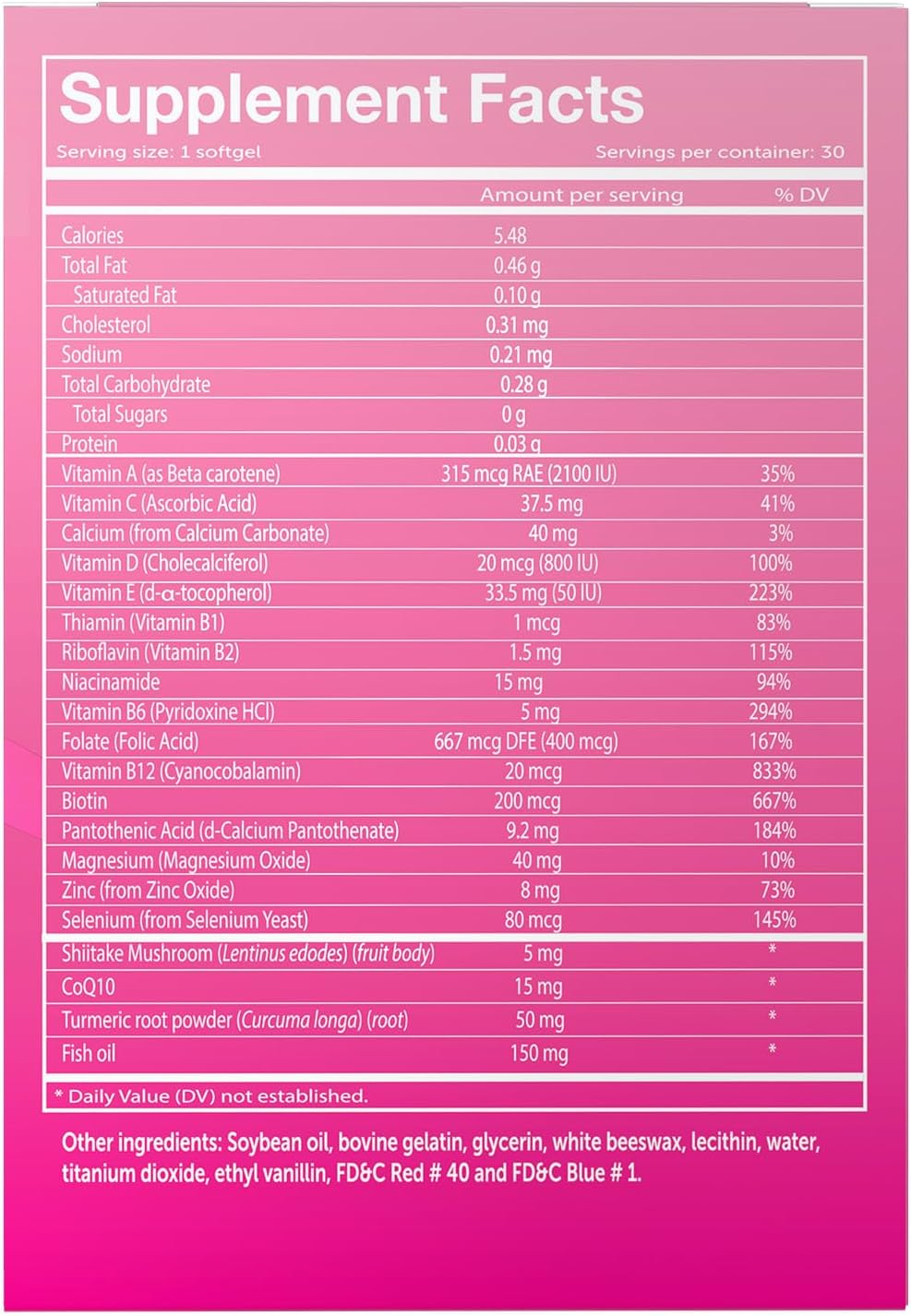 Vivioptal Women Multivitamin & Multimineral with CoQ10 & Omega-3, German Formula, 30 Softgels - görsel 3