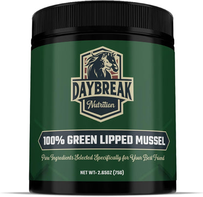 Pure Green Lipped Mussel Powder for Dogs and Cats - 100% New Zealand Green Lipped Mussels - Joint Support Supplement - 150 Grams