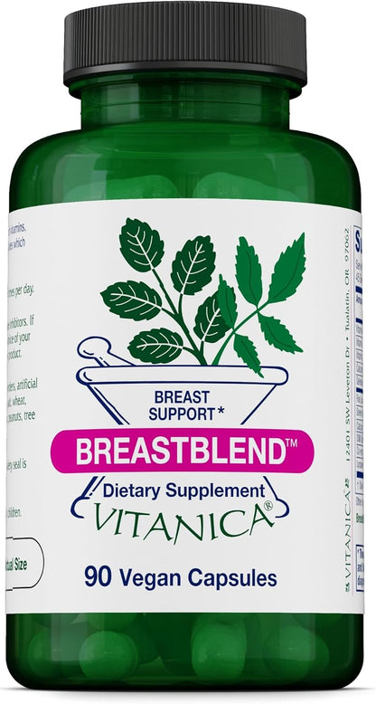 Vitanica BreastBlend – Breast Support Supplement, 90 Vegan Capsules
