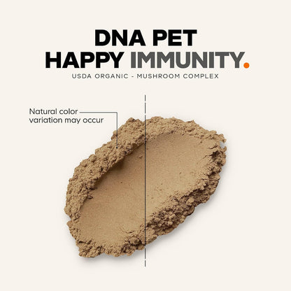 DNA PET Happy Immune Support Mushroom Powder for Dogs - 7 Organic Mushrooms, 99g