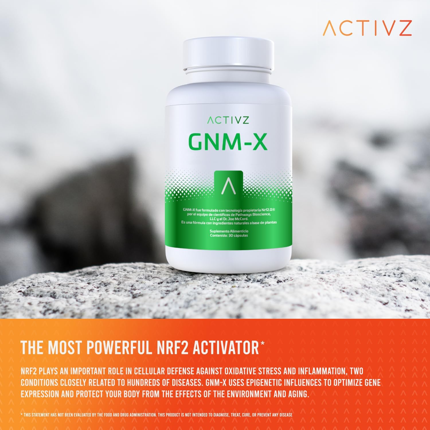 ACTIVZ GNM-X – Nrf2 Activator for Cellular Defence and Enhanced Wellbeing – Supports Genetic Health – 30 Capsules - görsel 4