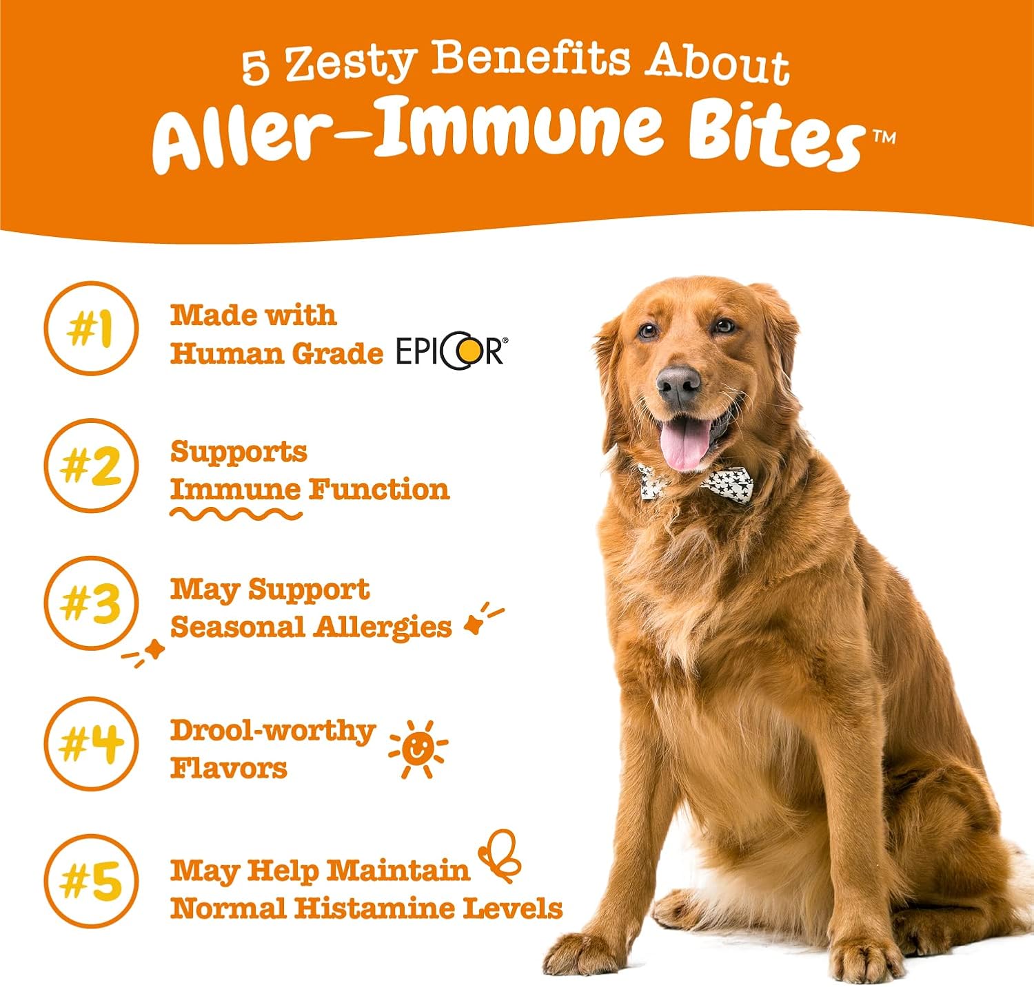Zesty Paws Aller-Immune Bites for Dogs - Lamb Flavour - Omega 3 & EpiCor - 90 Count (4-Pack) - görsel 2