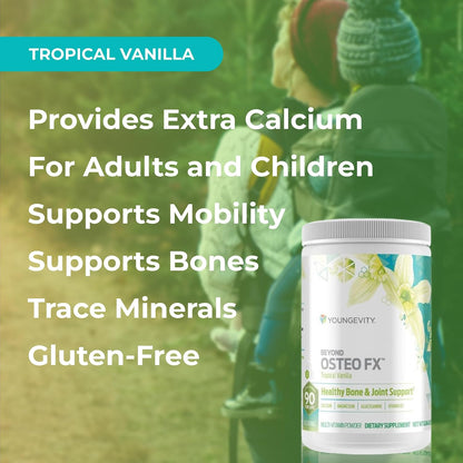 Youngevity Beyond Osteo FX – Tropical Vanilla – Bone Support Multivitamin Powder (30 Servings, 2 Canisters)