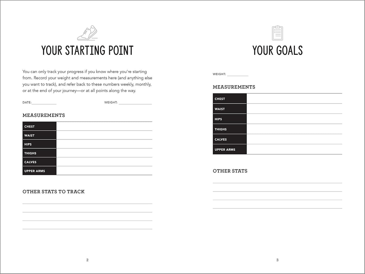 Training for a Healthy Life: A Daily Food and Fitness Journal - görsel 3