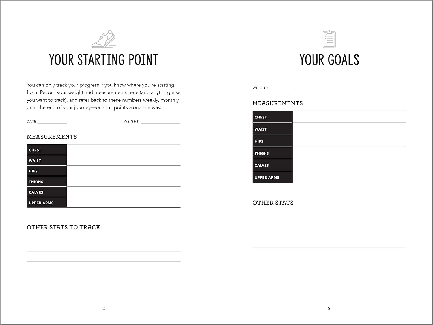 Training for a Healthy Life: A Daily Food and Fitness Journal - görsel 3