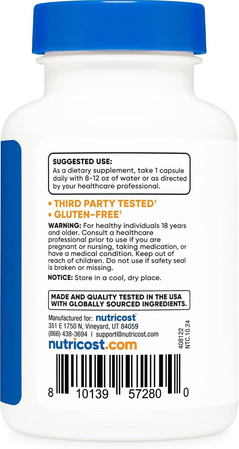 Nutricost Sulforaphane Glucosinolate (SGS) - 50 mg Broccoli Seed Extract, 120 Capsules - görsel 4