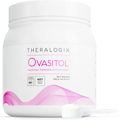 Theralogix Ovasitol Inositol Powder Sachets - 90-Day Supply - Myo-Inositol & D-Chiro Inositol for Hormone Balance & Ovarian Function Support* - NSF Certified - 180 Sachets