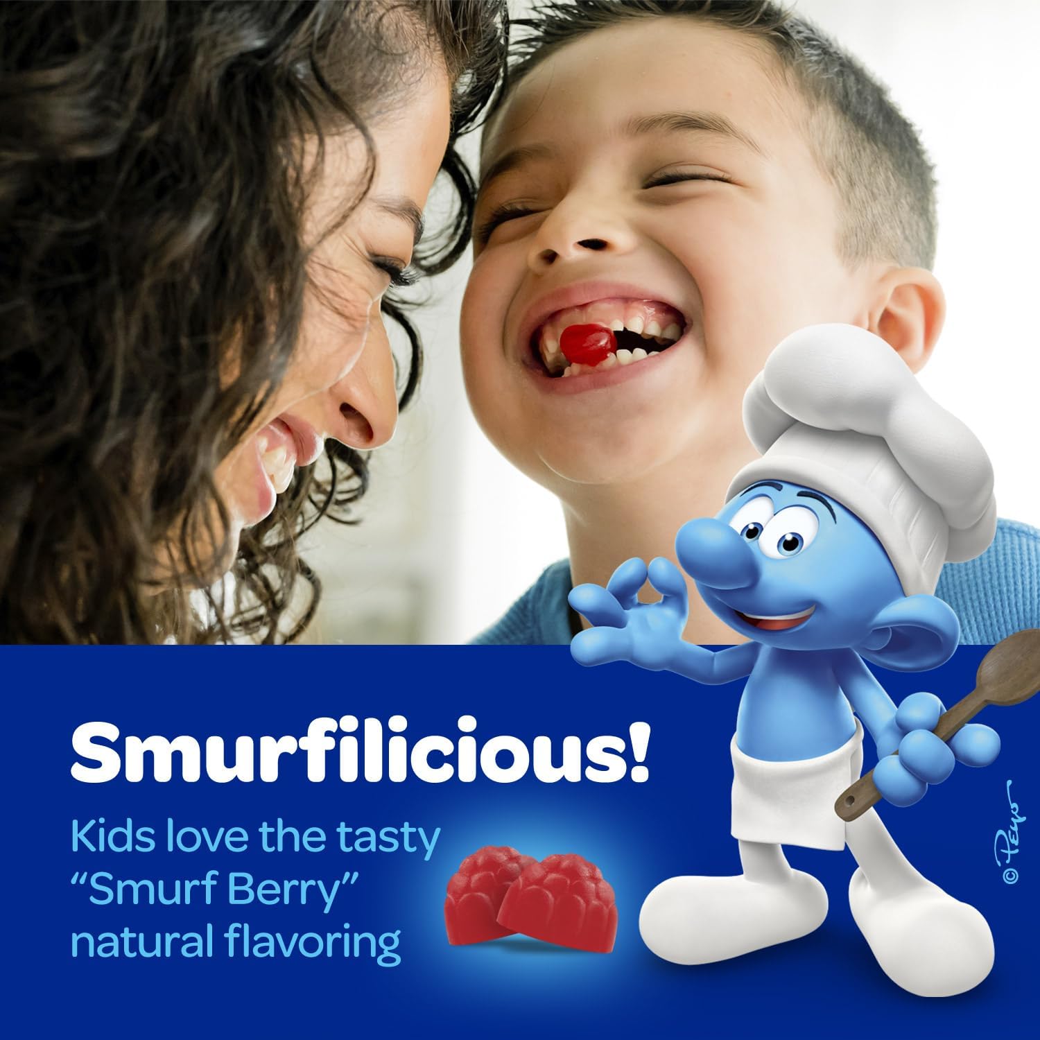 The Smurfs Melatonin Gummies for Children with Chamomile & Lemon Balm - 1mg, 50 Gummies - görsel 4