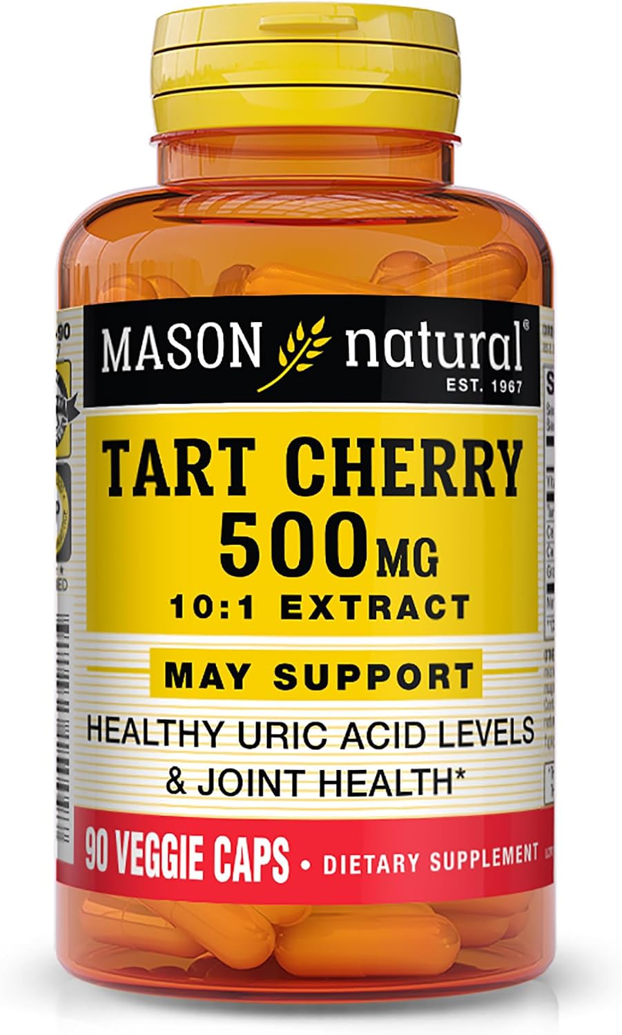 MASON NATURAL Tart Cherry 500 mg 10:1 Extract Plant-based Capsules - görsel 1