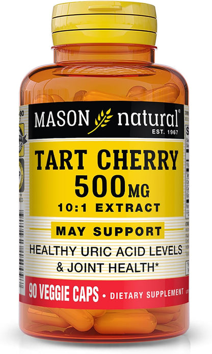 MASON NATURAL Tart Cherry 500 mg 10:1 Extract Plant-based Capsules