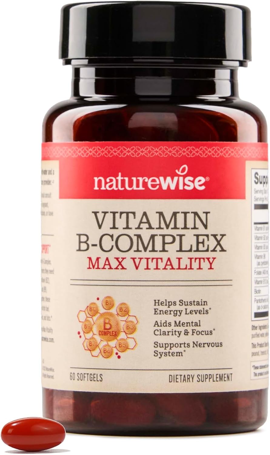 NatureWise Vitamin B Complex - 60 Softgels (2-Month Supply) - görsel 1