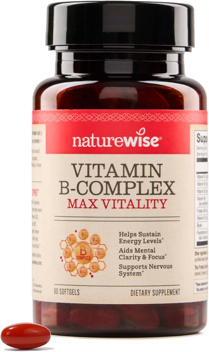 NatureWise Vitamin B Complex - 60 Softgels (2-Month Supply)