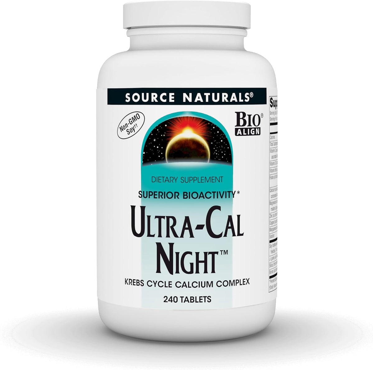 Source Naturals Ultra-Cal Night, Krebs Cycle Calcium Complex - 240 Tablets - görsel 1