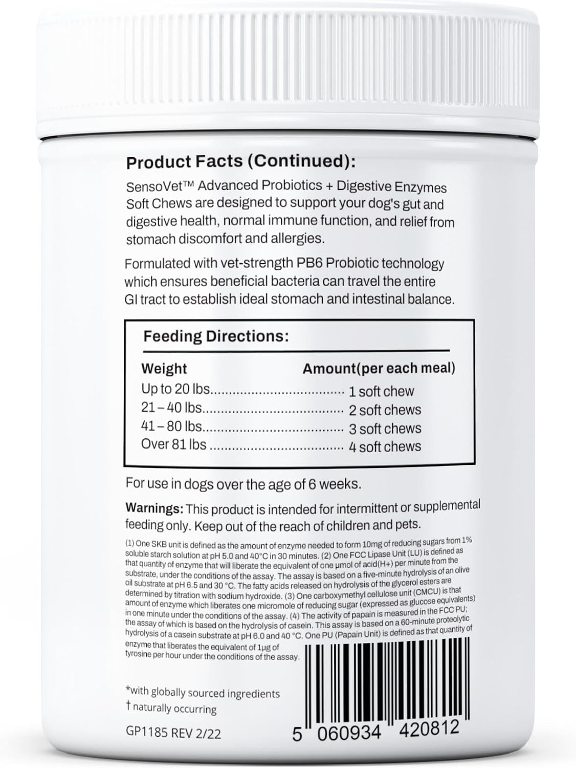 SensoVet Probiotics for Dogs with Prebiotics and Digestive Enzymes - görsel 9