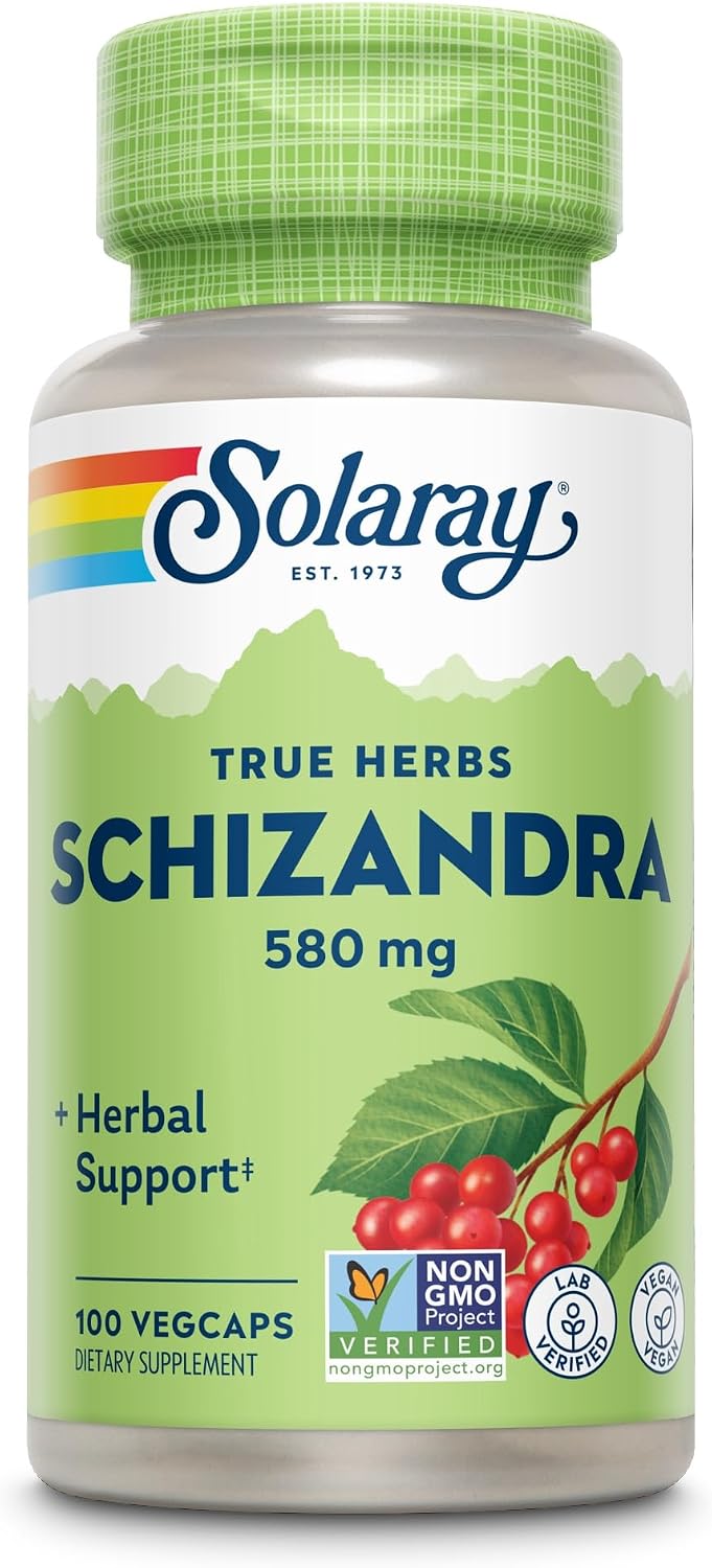 Solaray Schizandra Berry 580 mg - Pure Schisandra Extract, Traditional Herbal Support - 100 VegCaps - görsel 4