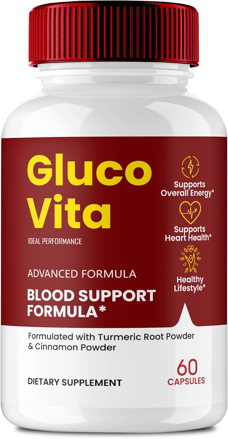 Gluco Vita Capsules - GlucoVita Support Formula - Maximum Strength All Natural (60 Capsules) - görsel 1