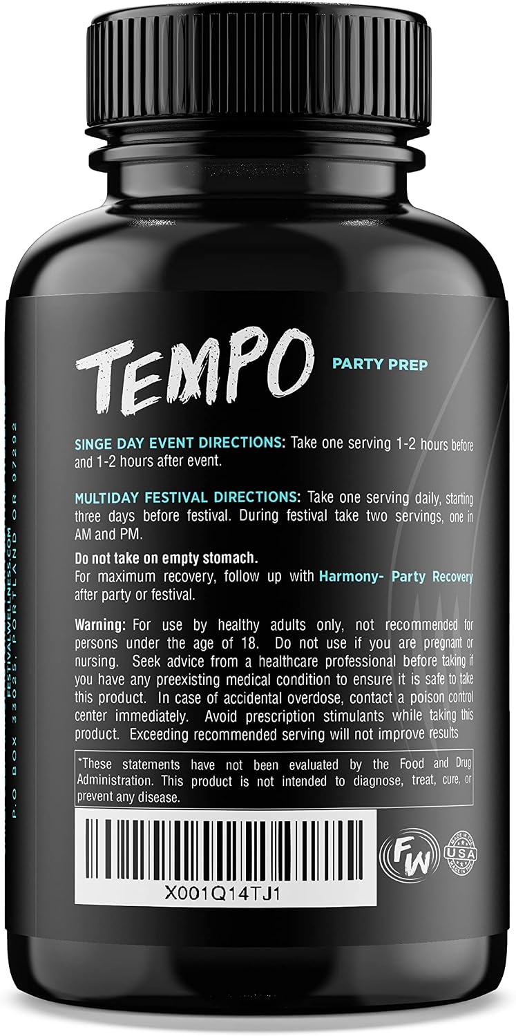 Tempo: Festival Prep – Immune Support, Nervous System Health & Electrolyte Replenishment - görsel 3