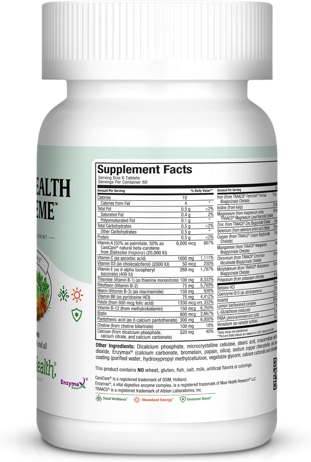 Supreme High Potency Multivitamin for Men and Women - 360 Tablets - görsel 2
