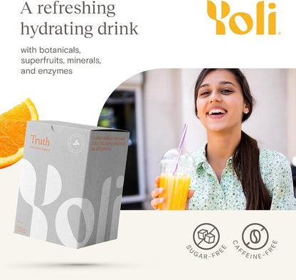 Yoli Truth Antioxidant and Immune Support, Citrus Flavour, 30 Sachets Box | Antioxidant and immune blend with vitamin C, botanicals, superfruits and minerals to support daily wellness and vitality.