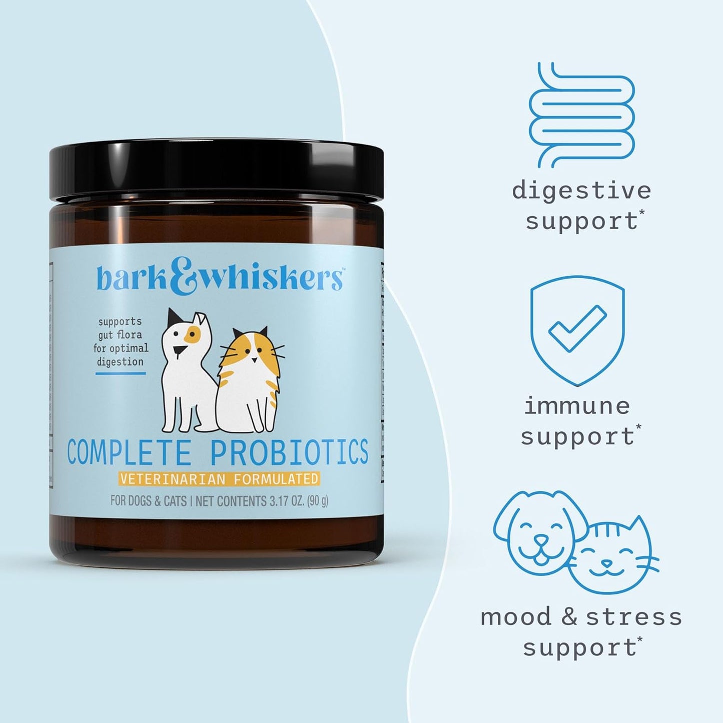 Bark & Whiskers Complete Probiotics for Cats and Dogs, 90 g (3.17 oz) - görsel 4
