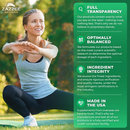 Zazzee USDA Organic Slippery Elm Bark 20:1 Extract, 120 Vegan Capsules