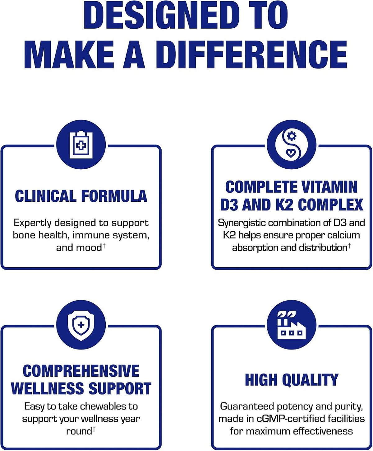 Chewable Vitamin D3 & K2 Supplement – 2000IU D3 with 80mcg K2 MK-7 for Bone, Dental, Mood & Immune Support – Vegetarian, Cinnamon Flavour (60-Day Supply) - görsel 9