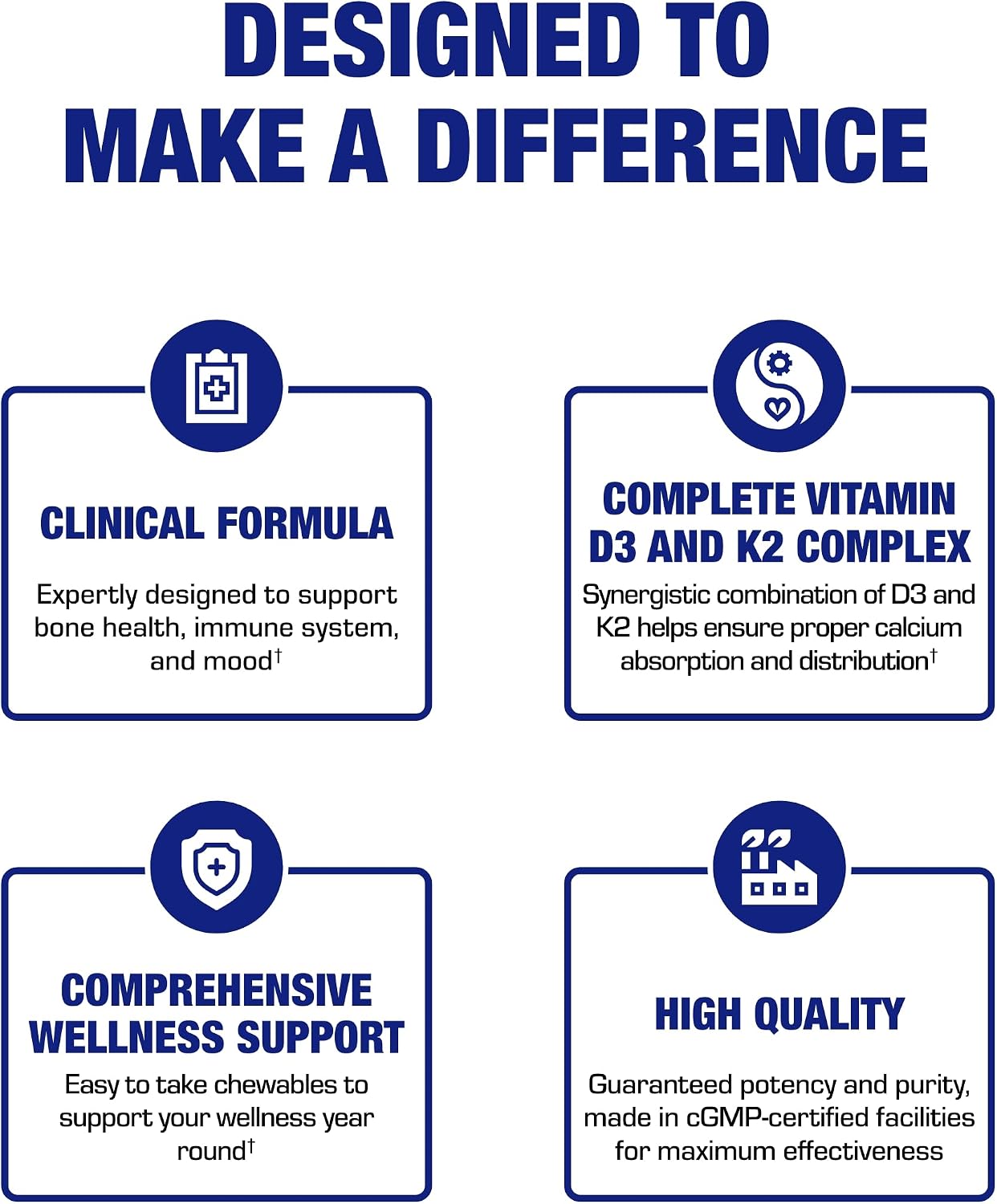 Chewable Vitamin D3 & K2 Supplement – 2000IU D3 with 80mcg K2 MK-7 for Bone, Dental, Mood & Immune Support – Vegetarian, Cinnamon Flavour (60-Day Supply) - görsel 9