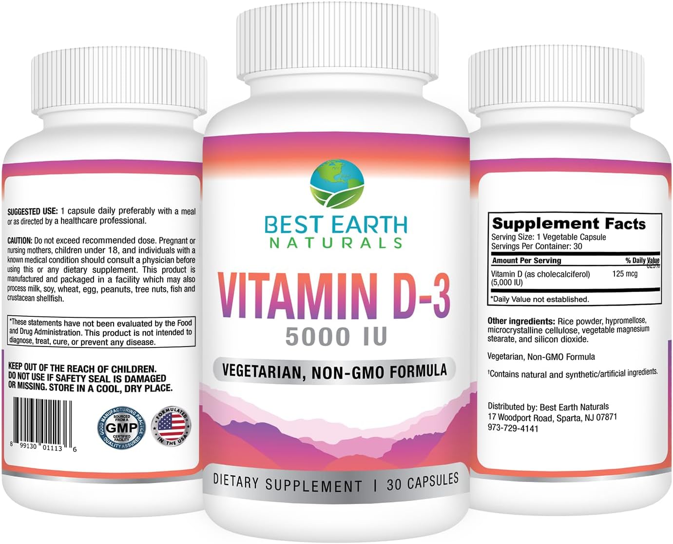 Best Earth Naturals Vitamin D3 5000 IU – High Strength Tablets - görsel 2